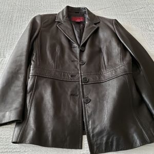 Merona Women's Black Leather Jacket